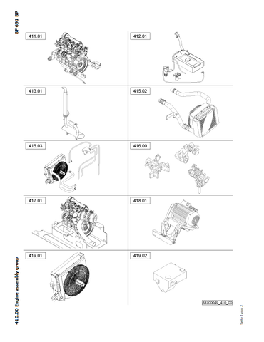 Bomag BF 691 C Asphalt Pavers Parts Catalogue Manual 00800661 - PDF File Download