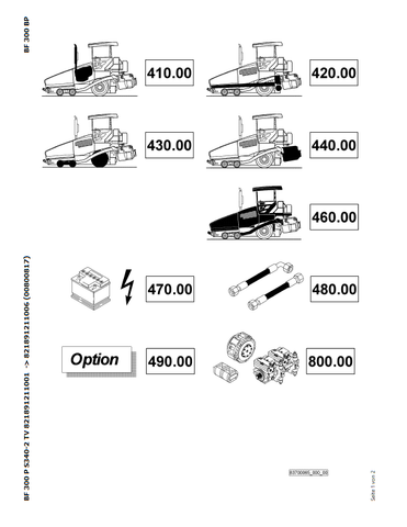 Bomag BF 300 P S340-2 TV Asphalt Pavers Parts Catalogue Manual 00800817 - PDF File Download