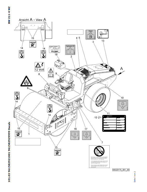 Miniature Construction World - Bomag BW211 PD-40 Padfoot
