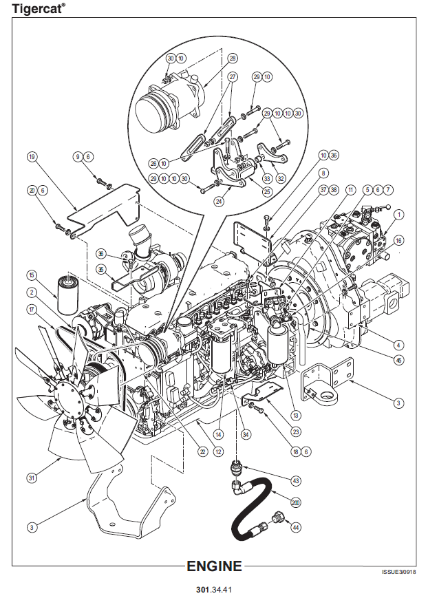 TIGERCAT718EFELLERBUNCHERPARTS