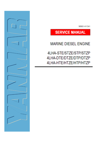 Yanmar 4LHA Series Marine Diesel Engine Service Repair Manual - PDF File