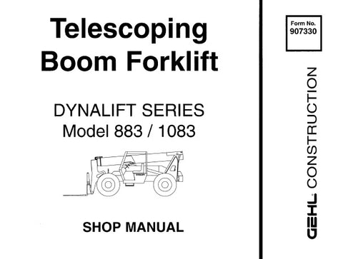 Gehl Telescoping Boom Forklift 883,1083 Service Manual 907330 - Manual labs