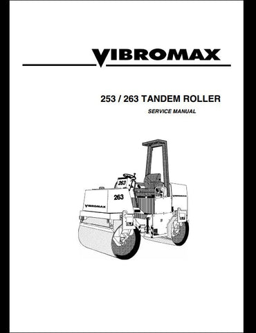 JCB VIBROMAX 253, 263 Tandem Roller Workshop Service Repair Manual - Manual labs