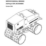 JCB VIBROMAX W1500 Trench Roller Service Repair Manual SN UP TO JKC42000799 - Manual labs