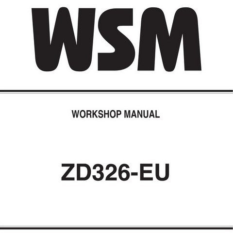 Kubota ZD326-EU Zero Turn Mower Workshop Service Repair Manual - Manual labs