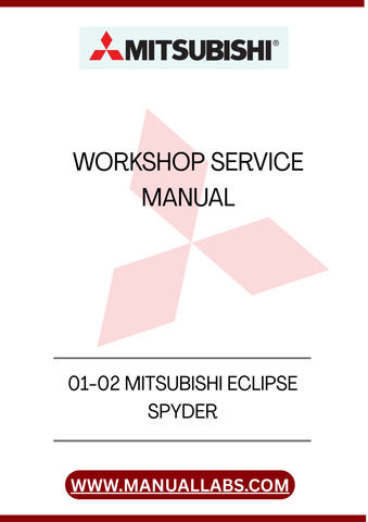 01-02 MITSUBISHI ECLIPSE SPYDER WORKSHOP SERVICE MANUAL - PDF