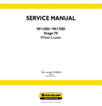NEW HOLLAND W130D AND W170D STAGE IV WHEELED LOADER SERVICE MANUAL - PDF FILE