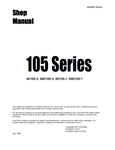 105 Series Komatsu Engine Service Repair Manual SEBE6130A04