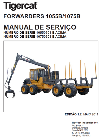 TIGERCAT 1075B, 1085B REPAIR MANUAL