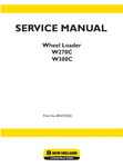 NEW HOLLAND W270C AND W300C WHEELED LOADER SERVICE MANUAL - PDF FILE