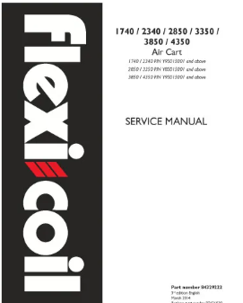 FLEXI-COIL 1740, 2340, 2850, 3350, 3850 AND 4350 AIR CART SERVICE MANUAL - PDF FILE