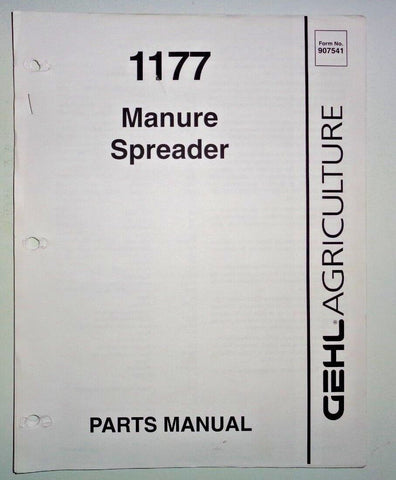 1177 - Gehl Manure Spreader Parts Manual