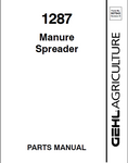 1287 - GEHL Manure Spreader Parts Manual