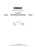 KOBELCO HYDRAULIC EXCAVATOR YPUK95S001O OPERATOR MANUAL