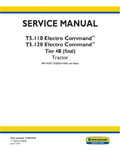 NEW HOLLAND ELECTRO COMMAND T5.110 AND T5.120 TIER 4B FINAL TRACTOR SERVICE MANUAL - PDF