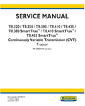 NEW HOLLAND T8.320, T8.350, T8.380, T8.410, T8.435, T8.380, T8.410 AND T8.435 TIER 4B TRACTOR SERVICE MANUAL - PDF