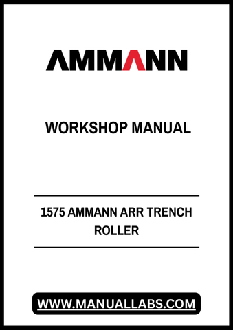 Unlock the full potential of your 1575 Ammann ARR Trench Roller with our comprehensive workshop manual (3001980) in PDF format. This essential guide provides detailed insights into the operation, maintenance, and troubleshooting of your equipment, ensuring optimal performance and longevity.
