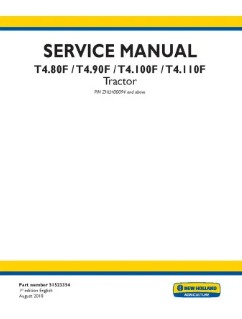 NEW HOLLAND T4.80F, T4.90F, T4.100F, T4.110F TRACTOR SERVICE MANUAL - PDF