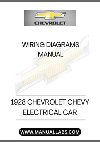 1928 CHEVROLET CHEVY ELECTRICAL CAR WIRING DIAGRAMS MANUAL - PDF