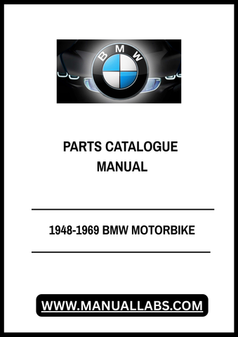 1948-1969 BMW MOTORBIKE PARTS CATALOGUE MANUAL - PDF FILE