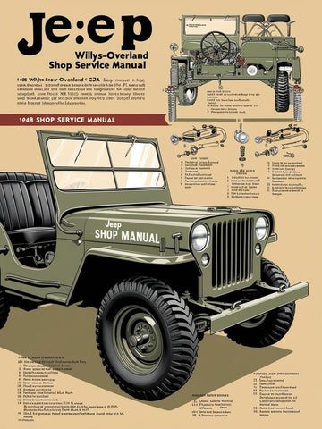 1948 WILLYS-OVERLAND CJ2A SHOP SERVICE MANUAL