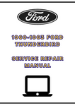 1960-1963 FORD THUNDERBIRD SERVICE REPAIR MANUAL - PDF