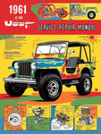 1961 JEEP CJ-3B SHOP SERVICE REPAIR MANUAL - PDF