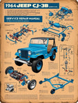 1964 JEEP CJ-3B SHOP SERVICE REPAIR MANUAL - PDF