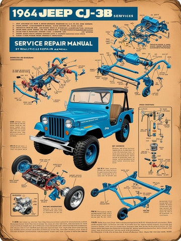 1964 JEEP CJ-3B SHOP SERVICE REPAIR MANUAL - PDF
