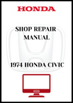 1974 HONDA CIVIC SHOP REPAIR MANUAL - PDF