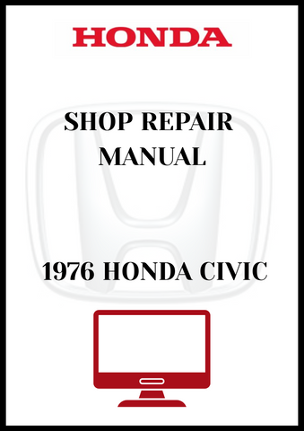 1976 HONDA CIVIC SHOP REPAIR MANUAL - PDF
