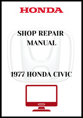 1977 HONDA CIVIC SHOP REPAIR MANUAL - PDF