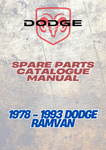 1978 - 1993 DODGE RAMVAN SPARE PARTS CATALOGUE MANUAL - PDF