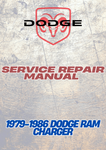 1979-1986 DODGE RAM CHARGER SERVICE REPAIR MANUAL - PDF