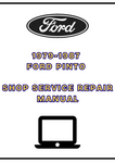 1979-1987 FORD PINTO SHOP SERVICE REPAIR MANUAL - PDF