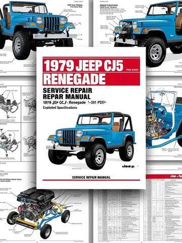 1979 CJ5 RENEGADE SHOP SERVICE REPAIR MANUAL - PDF