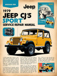 1979 JEEP CJ5 SPORT SHOP SERVICE REPAIR MANUAL - PDF