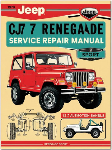 1979 JEEP CJ7 RENEGADE SPORT SHOP SERVICE REPAIR MANUAL - PDF