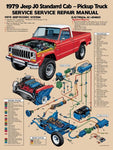 1979 JEEP J10 STANDARD CAB PICKUP SHOP SERVICE REPAIR MANUAL - PDF
