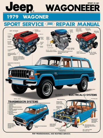 1979 JEEP WAGONEER LIMITED SPORT SHOP SERVICE REPAIR MANUAL - PDF