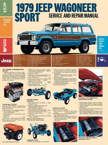 1979 JEEP WAGONEER SPORT SHOP SERVICE REPAIR MANUAL - PDF