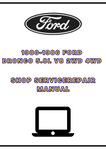 1980-1986 FORD BRONCO 5.8L V8 2WD 4WD SHOP SERVICE REPAIR MANUAL - PDF