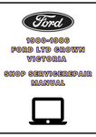 1980-1986 FORD LTD CROWN VICTORIA SHOP SERVICE REPAIR MANUAL - PDF