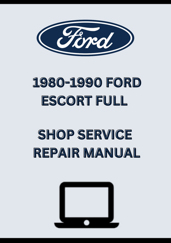  1980-1990 FORD ESCORT FULL SHOP SERVICE REPAIR MANUAL - PDF