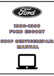 1980-1990 FORD ESCORT SHOP SERVICE REPAIR MANUAL - PDF 