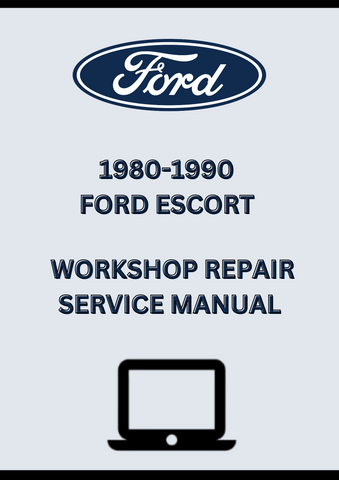 1980-1990 FORD ESCORT WORKSHOP REPAIR SERVICE MANUAL - PDF