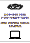 1980-1995 FORD F-350 PICKUP TRUCK SHOP SERVICE REPAIR MANUAL - PDF
