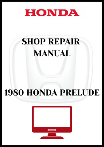 1980 HONDA PRELUDE SHOP REPAIR MANUAL - PDF