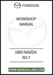 1980 MAZDA RX-7 WORKSHOP MANUAL  - PDF