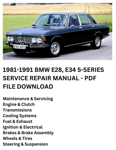 1981-1991 BMW E28, E34 5-SERIES MANUAL